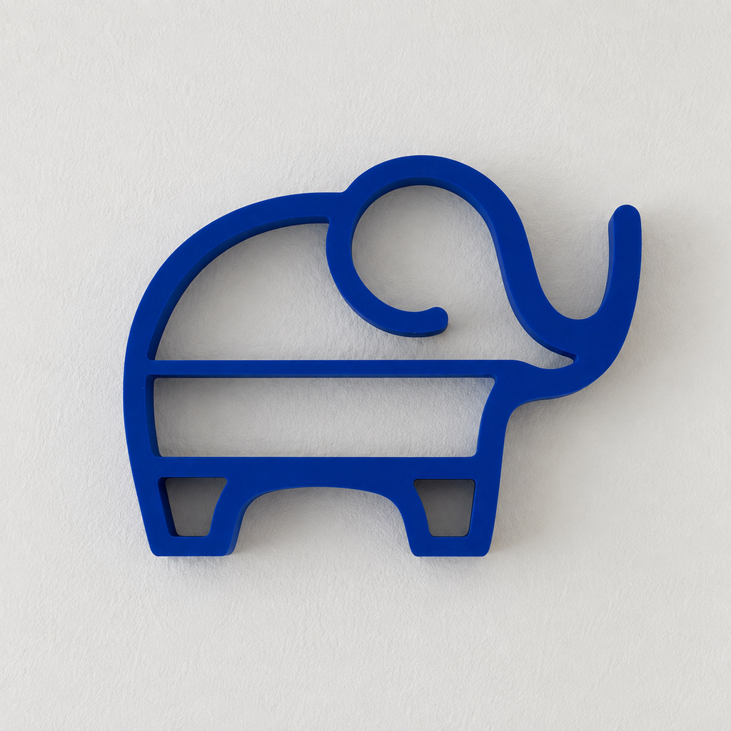🐘 Vägghylla-elefant