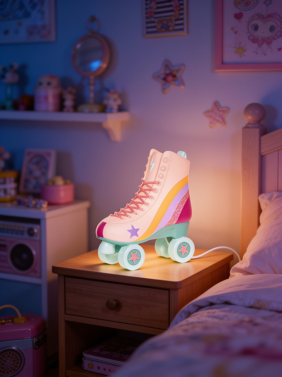 🛼 Nattlampa - rullskridsko