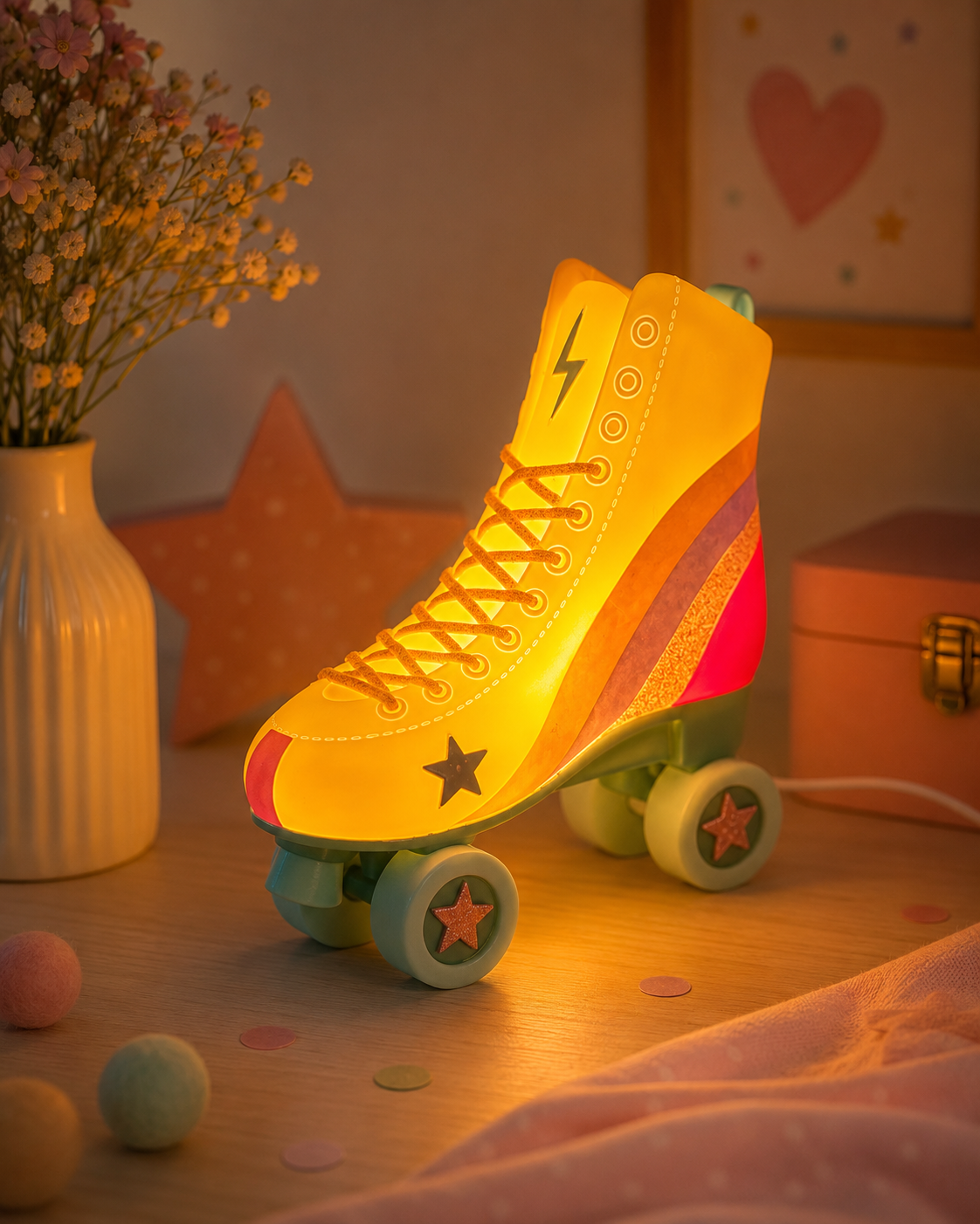 🛼 Nattlampa - rullskridsko