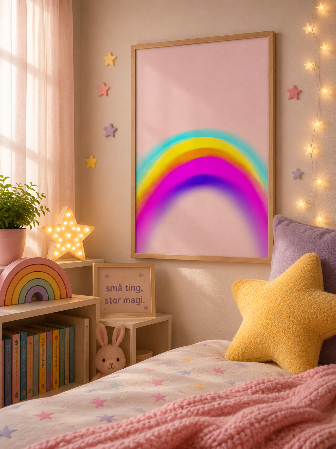 🌈 Neonregnbåge-poster